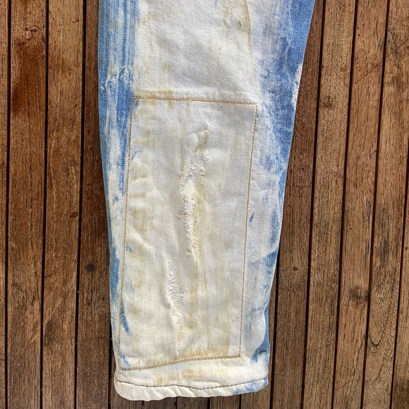 8ighth DStrkt Jeans Mens 30X 32 light wash Distressed/ Destroyer jeans. - Picture 8 of 15